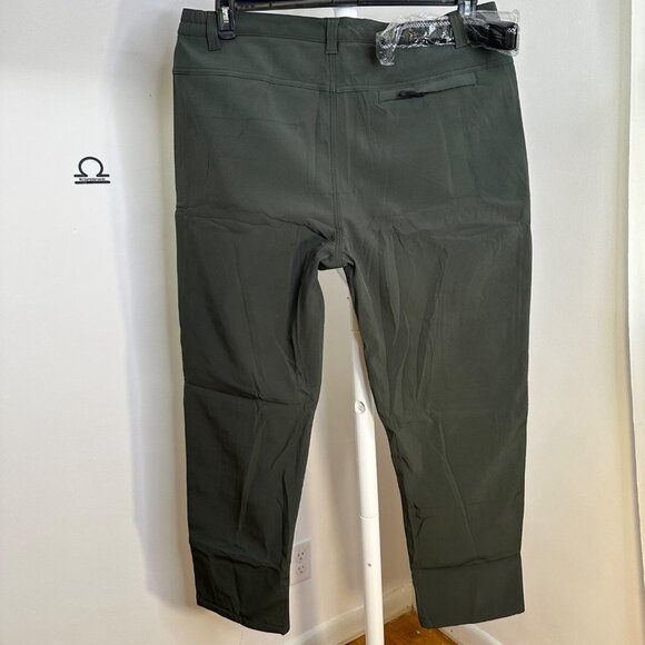 Men's Green Softshell Fleece Outdoors Pants 40 New - Picture 2 of 4
